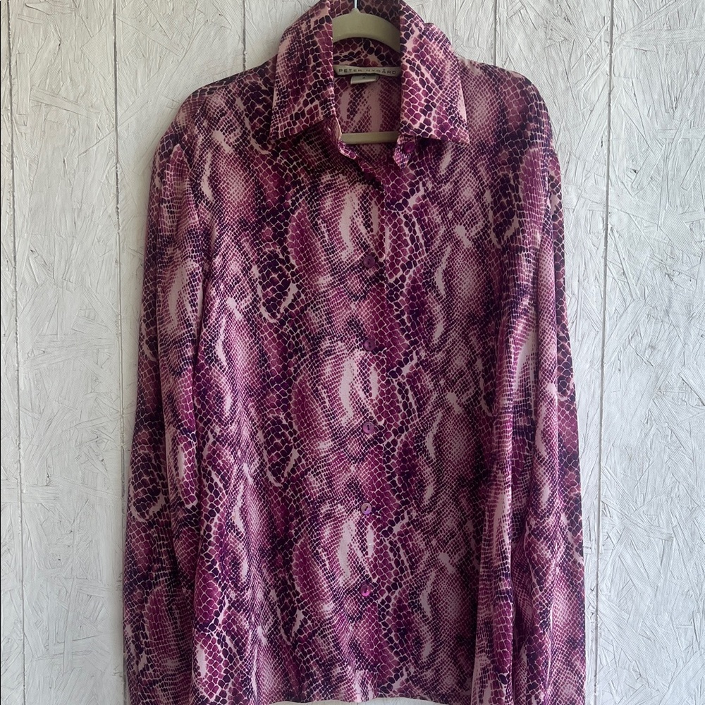 Peter Nygard, 100% silk Shirt, size 4